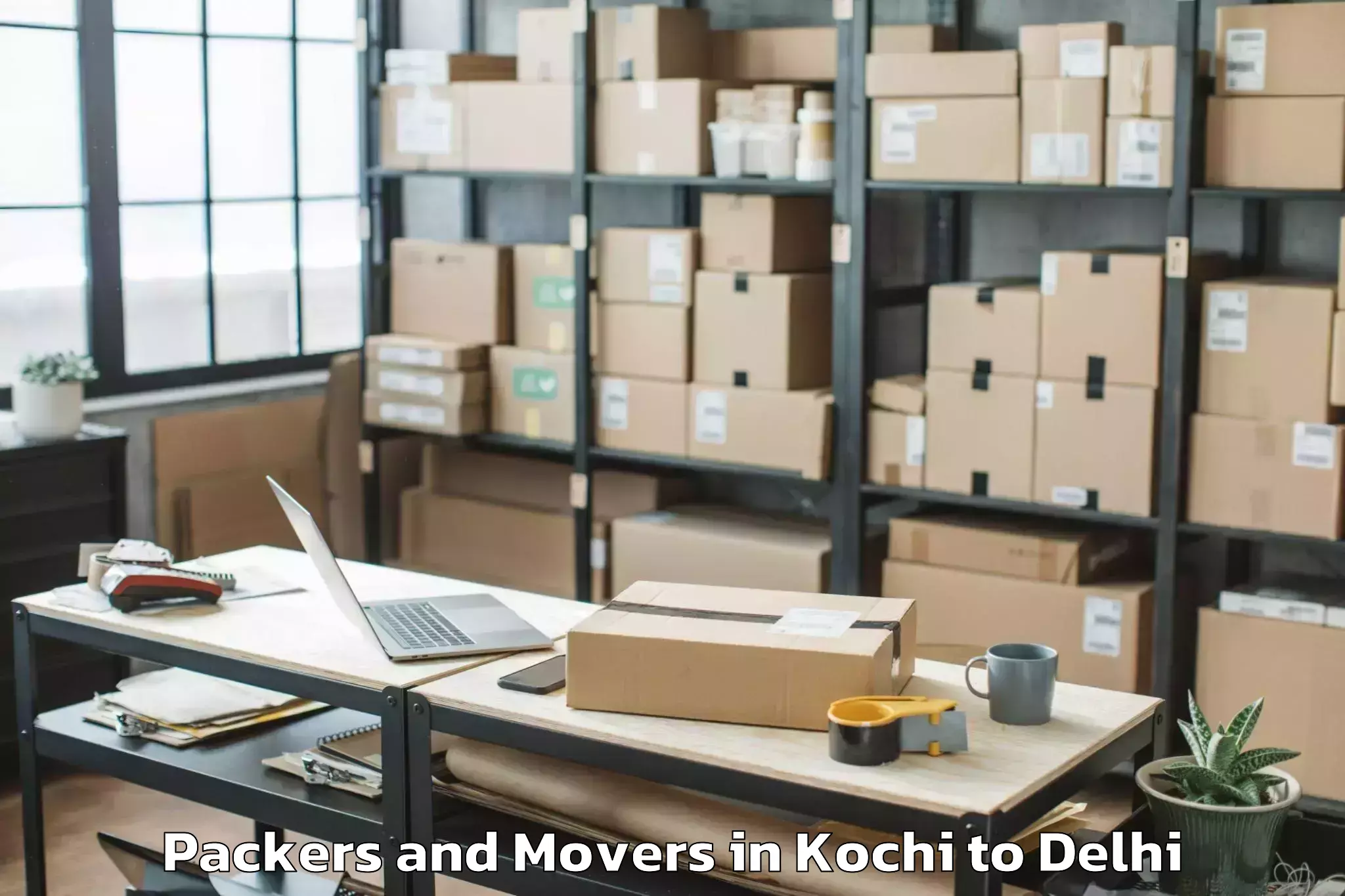 Trusted Kochi to Pacific D21 Mall Packers And Movers